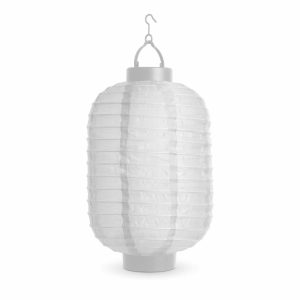 Szolár lampion - fehér - hidegfehér LED - 21 cm    Garden of Eden 11399G-WH - Image 2