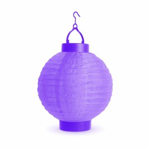LED-es lampion - 1 LED - lila - 2 x AAA    Family 11399VL - Image 2