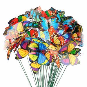 Leszúrható dekor pillangó - többféle - 29 cm - műanyag    Garden of Eden 11699 - Image 2