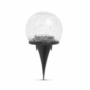 Leszúrható szolár üveggömb - 10 cm - 10 melegfehér LED    Garden of Eden 11760A - Image 2