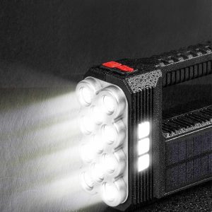 Szolár COB LED zseblámpa - munkalámpa funkcióval - 1200 mAh - MicroUSB - 1000 lumen - IP55    Phenom 18581 - Image 2