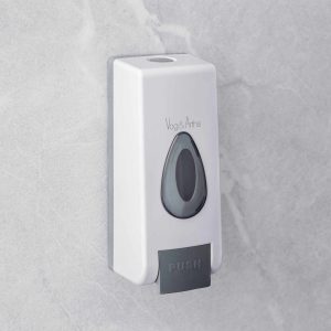 Szappanadagoló - kézzel működtethető - 350 ml - fali - fehér    Vog und Arths 51119A - Image 2
