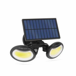 Mozgásérzékelős szolár reflektor - forgatható fejjel - 2 COB LED    Phenom 55283 - Image 2