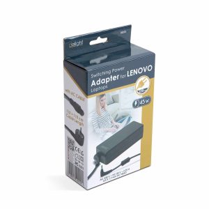 Laptopadapter - Lenovo 45W - 20V - 2.25A - 4 x 10,65 mm / 1,7 x 9 mm    Delight 55373 - Image 2