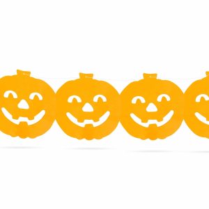 Halloween-i papír girland - tök - 3 m    Family 56509A - Image 2