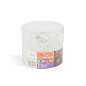 LED fényfüzér - virágos - 20 LED - 2,85 méter - színes - 2 x AA    Family 56518 - Image 2