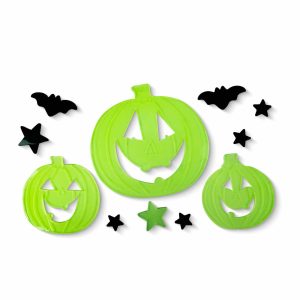 Halloween-i foszforeszkáló ablakdekor - tök - 29 x 16 cm    Family 56543A - Image 2