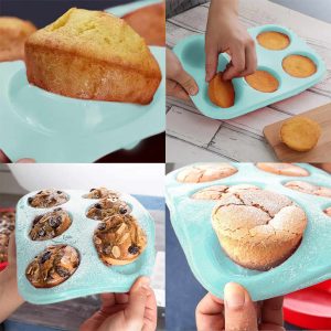 Szilikon muffinsütő-forma - 6 adagos    Family 57280BL - Image 2