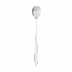 Rozsdamentes acél kávéskanál / latte macchiato kanál - 186 x 30 mm - 6 db / csomag    Family 57578 - Image 2