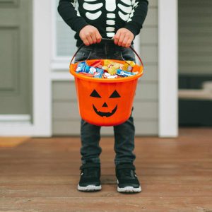 Halloween-i műanyag vödör - tök mintás - 20 x 15 cm    Family 58115 - Image 2