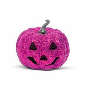 Halloween-i RGB LED dekor - habszivacs tök - lila - 11 cm    Family 58162D - Image 2