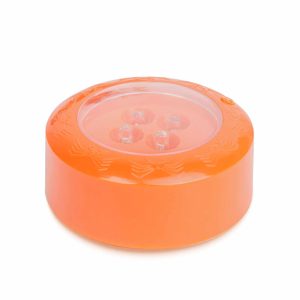 Halloween-i LED hangulatvilágítás - 4 színű LED - 2 x AAA - narancs - 77 x 35 mm    Family 58177 - Image 2
