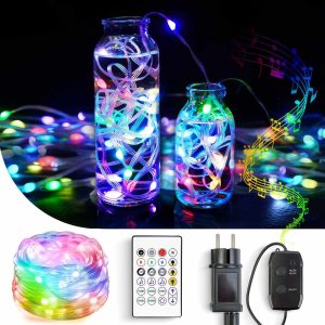 Smart fényfüzér - 100-240V - 66 RGB LED - 10 m - Bluetooth     58386 - Image 2