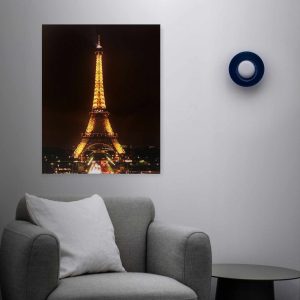LED-es fali hangulatkép - "Eiffel torony" -  2 x AA, 38 x 48 cm    Family 58485 - Image 2