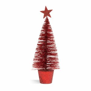 Mini dekor műfenyő - glitteres - 18 cm - 4 szín    Family 58658 - Image 2