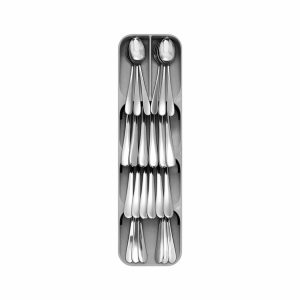 Evőeszköz tartó - 5 rekeszes - műanyag - 40 x 11 x 5,5 cm    Bewello BW1012 - Image 2