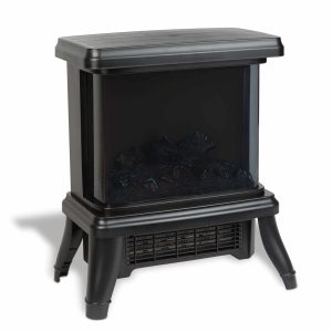Elektromos kandalló - 180° - hősugárzó + LED - 36 x 21,5 x 36 cm    Bewello BW2106 - Image 2