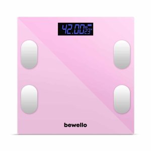 Okos személymérleg - 180 kg - elemes - üveg    Bewello BW3015 - Image 2