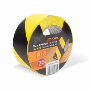 Veszélyt jelző ragasztószalag - sárga / fekete - 50 mm x 33 m    Handy 11078A - Image 3