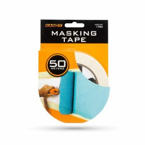 Maszkolószalag - vízbázisú ragasztóval - 50 m x 24 mm - fehér    Handy 11086A - Image 3