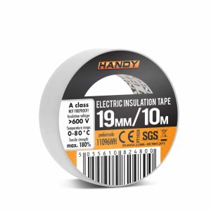 Szigetelőszalag - 19 mm · 10 m - fehér    Handy 11096WH - Image 3
