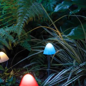 LED-es szolár lámpa - 12 db mini gomba - színes - 28,5 cm x 4 m    Garden of Eden 11243B - Image 3