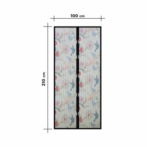Szúnyogháló függöny ajtóra - mágneses - 100 x 210 cm - madár mintás    Garden of Eden 11398J - Image 3