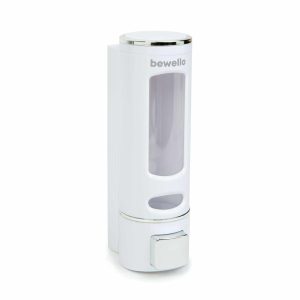 Szappanadagoló - kézzel működtethető - 400 ml - fali - fehér    Bewello 51118A - Image 3