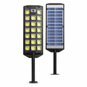 Szolár fali reflektor - 520 SMD LED - 3000 lm - 20W - 4500 mAh - IP65    Garden of Eden 55291B - Image 3