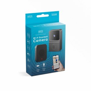 Smart videó kaputelefon szett - Wi-Fi-s, akkumulátoros - HD - fekete    Delight 55385BK - Image 3