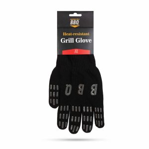 Hőálló grill kesztyű - fekete    BBQ 56293 - Image 2