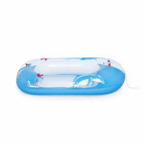Felfújható csónak - 102 x 69 cm - kék, delfines    Bestway 56401 - Image 3