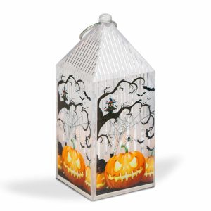 Halloween-i LED lámpás - tök - narancs LED - 2 x LR44 - 4 x 4 x 9,5 cm    Family 56566 - Image 3