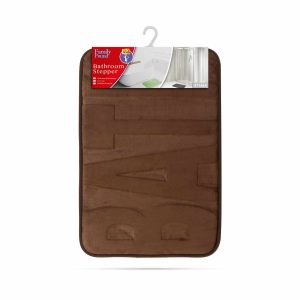 Fürdőszobai kilépőszőnyeg - "BATH" - barna - 60 x 40 cm    Family 57156A - Image 3
