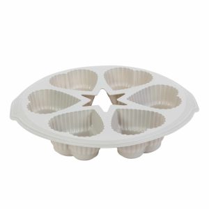 Szilikon sütőforma - szív - 28 x 25,7 x 4,5 cm    Bewello 57535G - Image 4