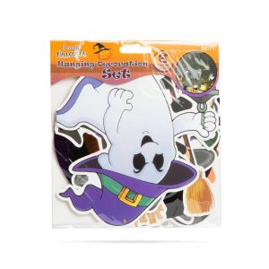 Halloween-i dekoráció szett - 6 féle motívum - csillogó spriál akasztóval    Family 58171 - Image 3