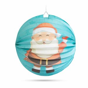 Karácsonyi lampion - Mikulás mintával - 25 cm    Family 58765A - Image 3