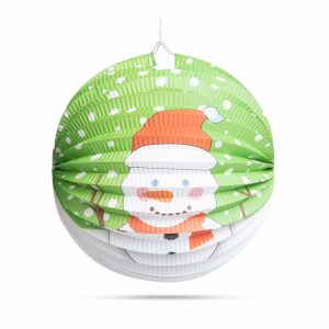 Karácsonyi lampion - Hóember mintával - 25 cm    Family 58765B - Image 3