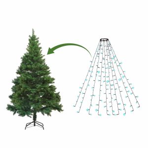 LED karácsonyfa fényfüzér - 1,9 m - 120 LED, hidegfehér - IP44    Family 58931 - Image 3