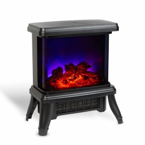 Elektromos kandalló - 180° - hősugárzó + LED - 36 x 21,5 x 36 cm    Bewello BW2106 - Image 3