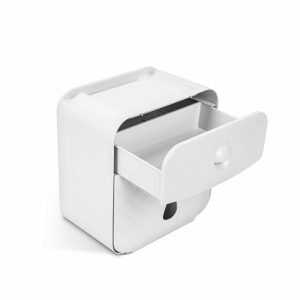 WC-papír tartó szekrény - fehér - 205 x 125 x 220 mm    Bewello BW3004 - Image 3