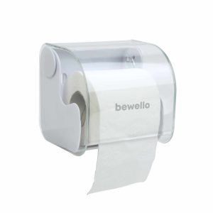 WC-papír tartó - fehér - 145 x 130 x 123 mm - fehér    Bewello BW3019 - Image 3