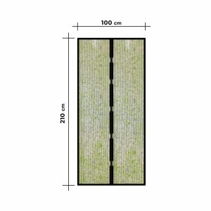 Szúnyogháló függöny ajtóra - mágneses - 100 x 210 cm - Virág mintás    Garden of Eden 11398H - Image 4