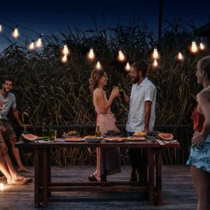 Szolár LED fényfüzér - villanykörte design - 30 LED - 180 cm    Garden of Eden 11742 - Image 4