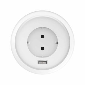 Rejtett - beépíthető konnektor + USB - fehér    Delight 20461WH - Image 4