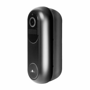 Smart Wi-Fi-s videó kaputelefon - akkumulátoros, 12V - MicroSD, FHD, PIR - fekete    Delight 55387BK - Image 4