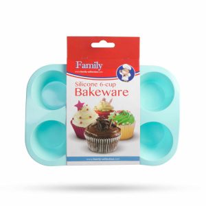 Szilikon muffinsütő-forma - 6 adagos    Family 57280BL - Image 4