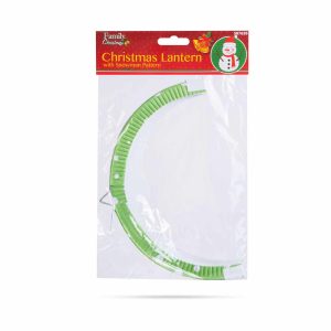 Karácsonyi lampion - Hóember mintával - 25 cm    Family 58765B - Image 4
