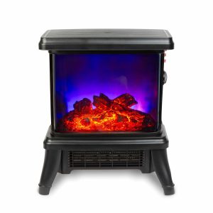 Elektromos kandalló - 180° - hősugárzó + LED - 36 x 21,5 x 36 cm    Bewello BW2106 - Image 4