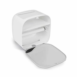 WC-papír tartó szekrény - fehér - 200 x 130 x 205 mm    Bewello BW3003 - Image 4